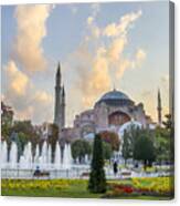 Dawn Hagia Sophia Istanbul Canvas Print