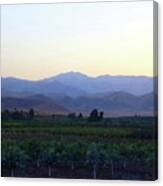 Dawn View Of The Sierras Canvas Print