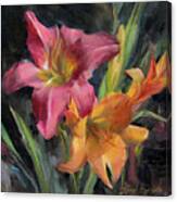 Day Lilies Canvas Print