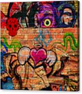 Day Of The Dead Street Graffiti Canvas Print