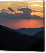 Days End In The Smokies - D009928 Canvas Print
