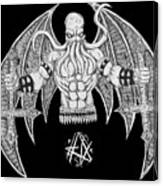 Death Metal Cthulhu Raw Version Canvas Print