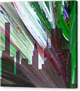 Decorative Skyline Abstract  Houston T1115f Canvas Print