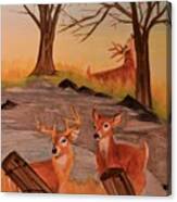 Deer 4 Sean Canvas Print