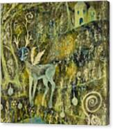 Deer Reflections Canvas Print