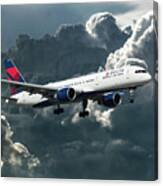 Delta Air Lines Boeing 757-26d Canvas Print