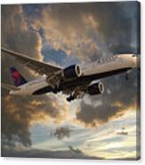 Delta Air Lines Boeing 777-200lr Canvas Print