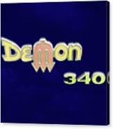 Demon 340 Emblem Canvas Print