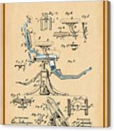 Dentist Chair Patent Drawing Canvas Print
