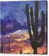 Desert At Dusk Canvas Print