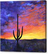 Desert Sunset 4 Canvas Print