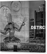 Detroit Type Feeling Canvas Print