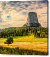 Devil's Tower - The Other Side Canvas Print