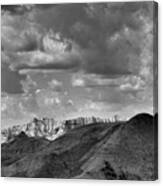 Distant Mountains The Badlands Canvas Print