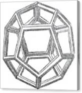 Dodecahedron By Da Vinci Canvas Print