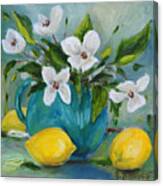 Dogwood And Lemons Canvas Print