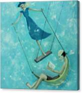Doing The Swing Canvas Print