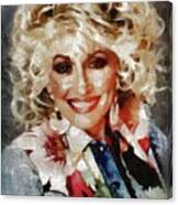 Dolly Parton By Mary Bassett Canvas Print