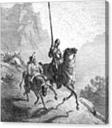 Don Quixote And Sancho Canvas Print