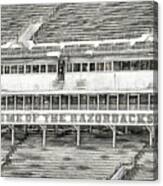 Donald W. Reynolds Razorback Stadium Canvas Print