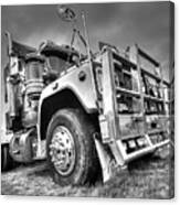 Done Hauling - Black And White Canvas Print