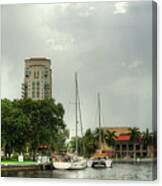 Downtown Ft Lauderdale Waterfront Canvas Print