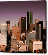 Downtown Houston Evening Canvas Print