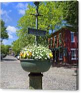 Downtown Nantucket Canvas Print