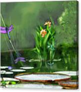 Dragons On The Pond Canvas Print