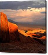 Dramatic Desert Sunset Canvas Print