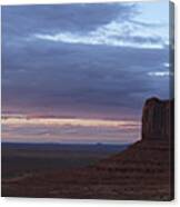 Dramatic Sunset At Monument Valley Canvas Print