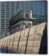 Draped Fence Canvas Print