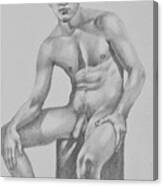Drawing Male Nude #1805291 Canvas Print