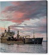 Dredging Ship Canvas Print