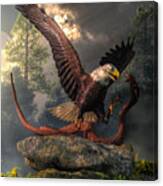Eagle Vs Cobra Canvas Print
