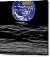Earthrise As Seen From The Moon Canvas Print