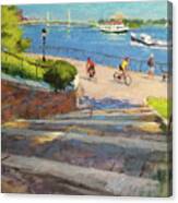 East River From Carl Schurz Park Canvas Print