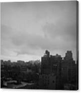 Cloudy In Downtown Nyc Canvas Print