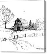 East Texas Hay Barn Canvas Print