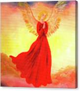 Easter Sunset Angel Canvas Print