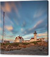 Eastern Point Lighthouse At Sunset Canvas Print
