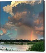 Edgerton Pond Rainbow Canvas Print