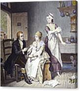 Edward Jenner Vaccinating Child, 1796 Canvas Print
