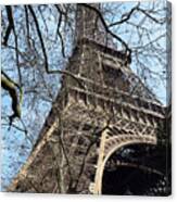 Eiffel Tower Through A Myriad Of Branches Paris France Canvas Print