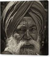 Elderly Sikh Canvas Print