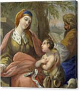 Elizabeth And John With Zacharias Canvas Print