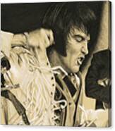 Elvis In Charcoal #183, No Title Canvas Print