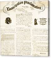 Emancipation Proclamation Canvas Print