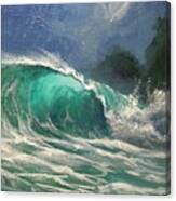 Emerald Surge Canvas Print