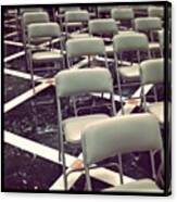 Empty Chairs #juansilvaphotos Canvas Print